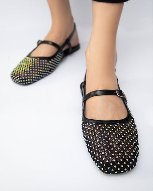 ELLA Studded Mesh Sandals